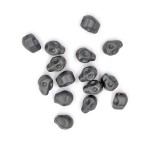 Czaszka matowy grafit ok. 10x8/7x10mm [przekładka hematyt]