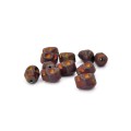 Czaszka matowy fiolet ok. 10x8/7x10mm [przekładka hematyt]