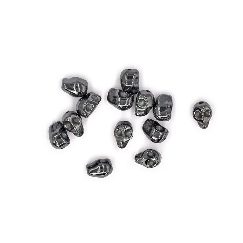 Czaszka grafitowa ok. 8x6/8x6mm [przekładka hematyt]