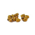 Czaszka złota ok. 8x6/8x6mm [przekładka hematyt]
