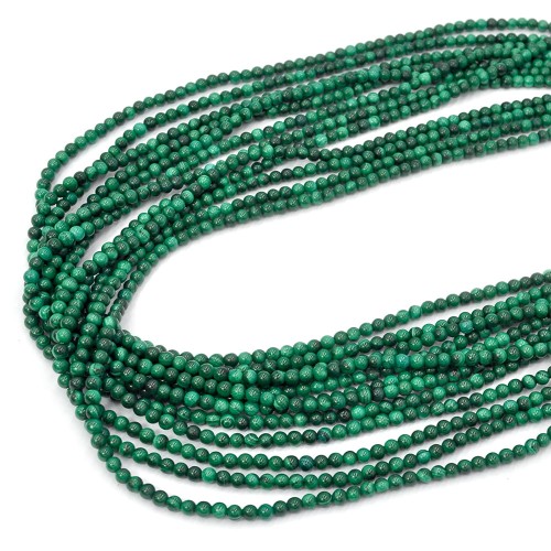 Malachit naturalny kula gładka ok. 3,3mm