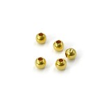Kulki zaciskowe ok. 3mm [srebro pozłacane 925] 5szt.