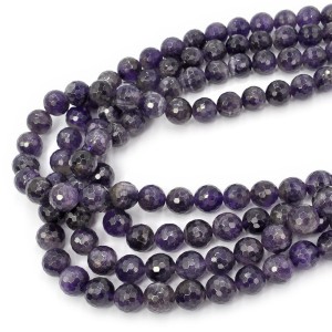 Ametyst kula fasetowana ok. 12mm