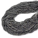 Spinel grafitowy kula fasetowana ok. 3mm
