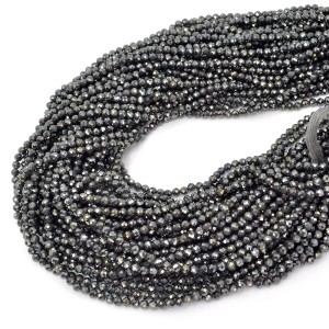 Spinel grafitowy kula fasetowana ok. 3mm