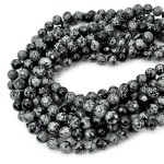Obsydian śnieżny kula gładka ok. 10mm 