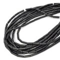 Howlit czarny  walec ok. 4x13mm [sznur 40cm]