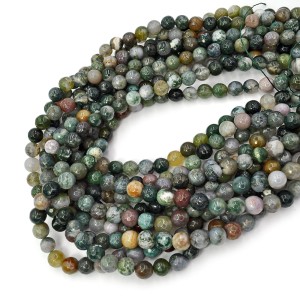 Agat indyjski kula fasetowana ok. 8mm