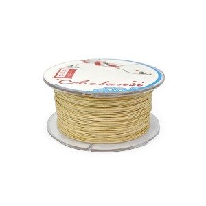 Sznurek do makramy beżowy ok. 0,4mm [szpula ok. 60m]