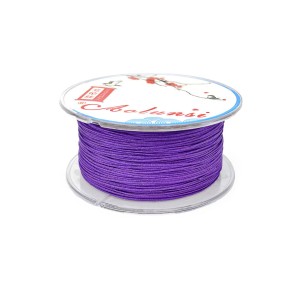 Sznurek do makramy fioletowy ok. 0,6mm [szpula ok. 60m]