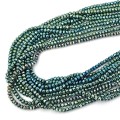 Hematyt niebiesko zielony oponka fasetowana ok. 4x2,5/3mm [sznur 39cm]