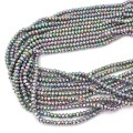 Hematyt srebrny multikolor oponka fasetowana ok. 4x2,5/3mm [sznur 39cm]