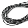 Hematyt grafit oponka fasetowana ok. 2x3mm [sznur 39cm]