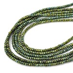 Hematyt zielony oponka fasetowana ok. 2x3mm 