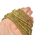 Hematyt jasne złoto oponka fasetowana ok. 3x2mm