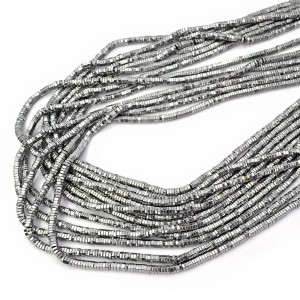 Hematyt srebry nakrętka ok. 3x1mm
