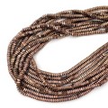 Hematyt miedziany ciemny poduszki ok. 4x2mm [sznur 40cm]