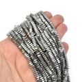 Hematyt srebrny poduszki ok. 4x2mm [sznur 40cm]