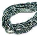 Hematyt niebiesko zielony poduszki ok. 4x2mm [sznur 40cm]