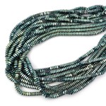 Hematyt niebiesko zielony poduszki ok. 4x2mm