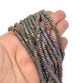 Hematyt multikolor mat poduszki ok. 4x2mm [sznur 40cm]