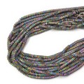 Hematyt multikolor mat poduszki ok. 4x2mm [sznur 40cm]
