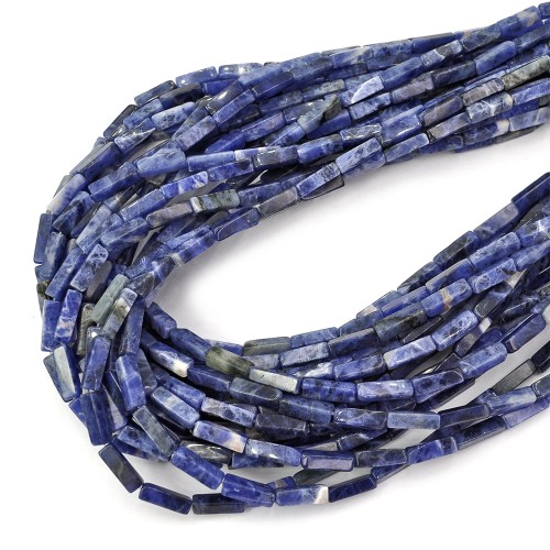Sodalit prostopadłościan ok. 4x13mm [sznur 38cm]