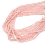 Kwarc różowy prostopadłościan ok. 4x13mm