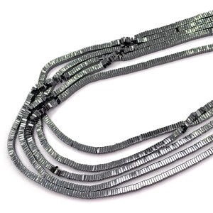 Hematyt grafitowy heishi ok. 3x1mm 