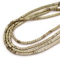 Hematyt heishi  jasne złoto ok. 4x1mm [sznur 40cm]