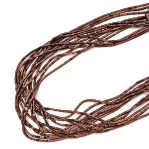 Hematyt miedziany heishi mat ok. 1,5x1mm