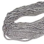 Hematyt srebro poduszki ok. 3x1mm