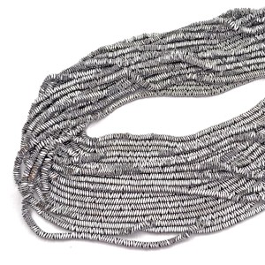 Hematyt srebro poduszki ok. 3x1mm