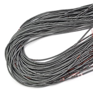 Hematyt matowy grafit talarek ok. 2x1mm