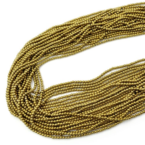Hematyt złoty kula gładka ok. 2mm