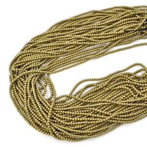 Hematyt jasne złoto matowa kula ok. 2,2mm