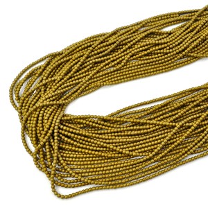 Hematyt złoto matowa kula gładka ok. 2,5mm