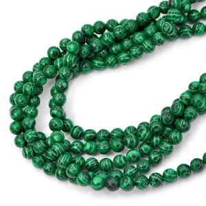 Malachit syntetyczny kula gładka ok. 8mm
