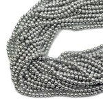 Hematyt srebrny kula gładka ok. 4mm
