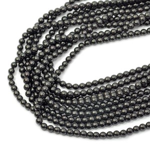Hematyt czarny kula gładka ok. 4 mm