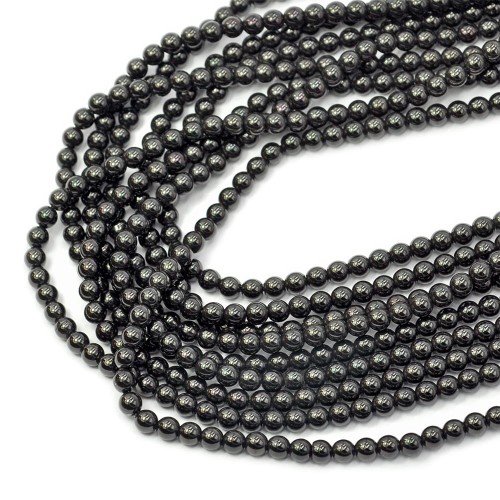 Hematyt czarny kula gładka ok. 4 mm