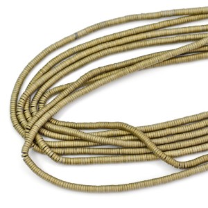 Hematyt matowy jasne złoto talarek ok. 3x1mm
