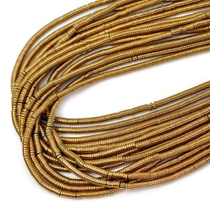 Hematyt miedziany talarek ok. 3x1mm