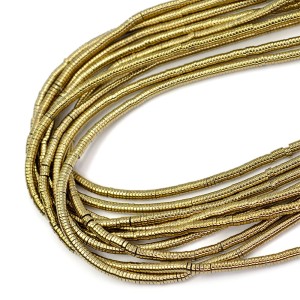 Hematyt jasne złoto talarek ok. 4x1mm
