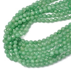 Awenturyn zielony  kula fasetowana ok. 8mm