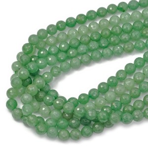 Awenturyn zielony kula fasetowana ok. 10mm