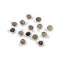 Kwarc dymny ok. 10x7mm [zawieszka srebro 925]