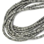 Jaspis szary talarek ok. 2,5x4mm
