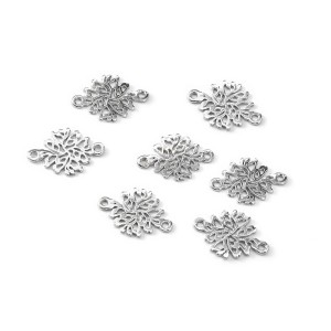 Rozeta ok. 17x11mm [łącznik srebro 925] 