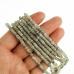 Labradoryt jasny talarek ok. 4,5x2,5mm